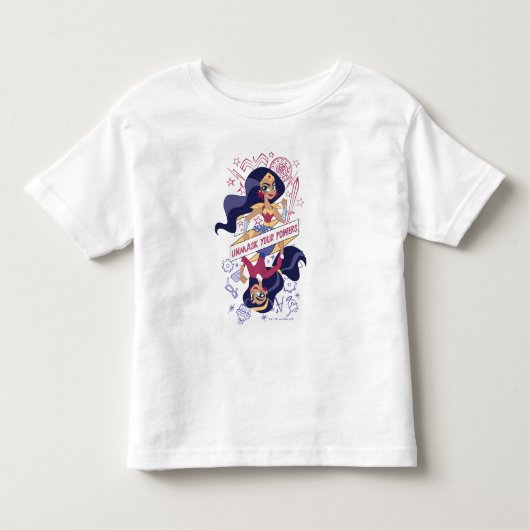Wonder Woman Unmask Your Powers Kinder Shirts (Voorkant)