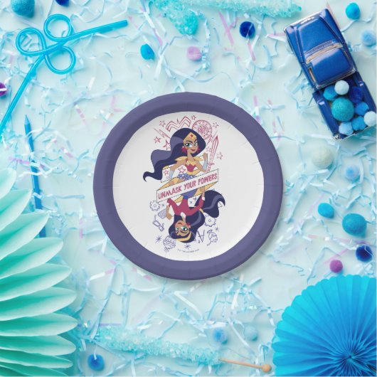 Wonder Woman Unmask Your Powers Papieren Bordje (Feest)