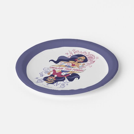 Wonder Woman Unmask Your Powers Papieren Bordje (Gekanteld)