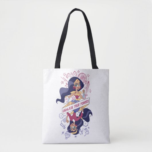 Wonder Woman Unmask Your Powers Tote Bag (Voorkant)