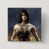 Wonder Woman Vierkante Button 5,1 Cm (Voorkant)