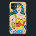 Wonder Woman | Vintage Pose with Lasso iPhone 11 Hoesje<br><div class="desc">Wonder Woman Portrait</div>