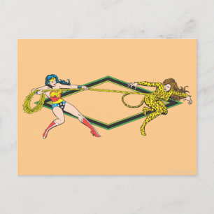 Wonder Woman vs Cheetah Briefkaart