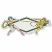 Wonder Woman vs Cheetah Sticker (Voorkant)