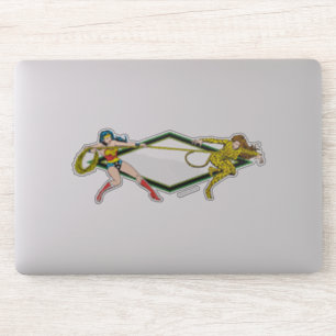 Wonder Woman vs Cheetah Sticker