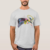 Wonder Woman vs Robot T-shirt (Voorkant)