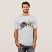 Wonder Woman vs Robot T-shirt (Voorkant volledig)