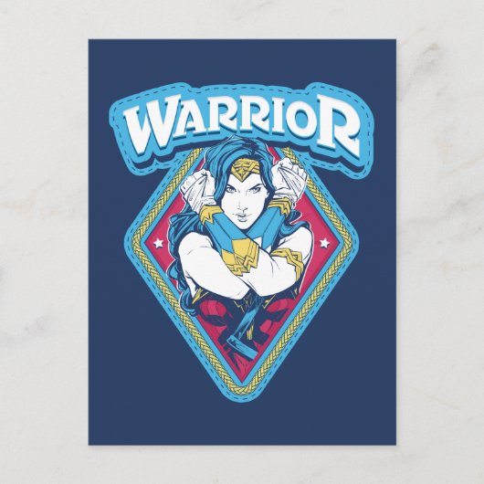 Wonder Woman Warrior Graphic Briefkaart (Voorkant)