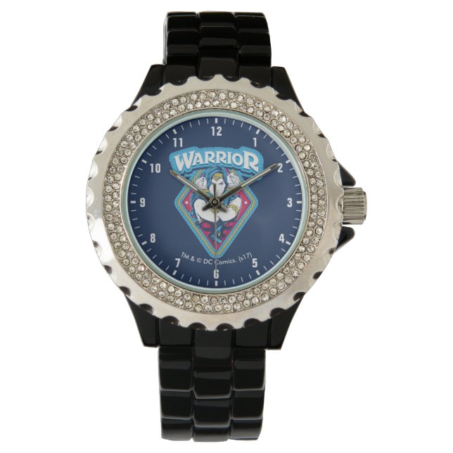 Wonder Woman Warrior Graphic Horloge (Voorkant)