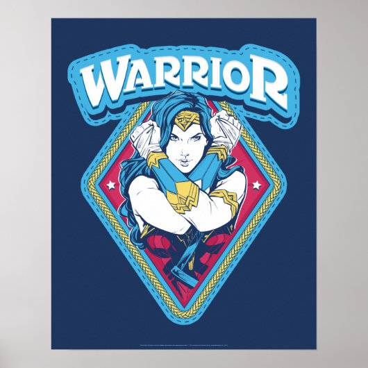 Wonder Woman Warrior Graphic Poster (Voorkant)