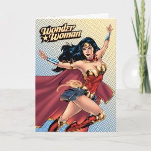 Wonder Woman Wearing Cape Kaart