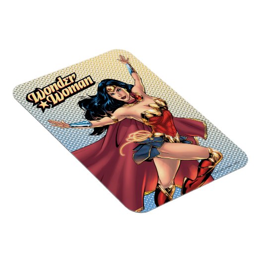 Wonder Woman Wearing Cape Magneet (Rechterzijde)