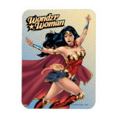 Wonder Woman Wearing Cape Magneet (Verticaal)