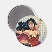 Wonder Woman Wearing Cape Magneet (Voorkant / Achterkant)