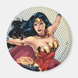 Wonder Woman Wearing Cape Magneet