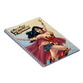 Wonder Woman Wearing Cape Notitieboek (Rechterzijde)