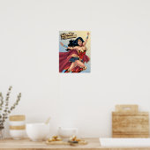 Wonder Woman Wearing Cape Poster (Keuken)