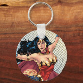 Wonder Woman Wearing Cape Sleutelhanger (Voorkant)