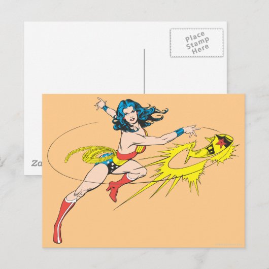 Wonder WomanThrows Crown Briefkaart (Voorkant / Achterkant)