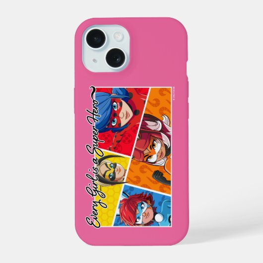 Wonderbaarlijk Elk Meisje Is Een Superheld iPhone 15 Case (Achterkant)