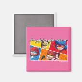 Wonderbaarlijk Elk Meisje Is Een Superheld Magneet (Voorkant / Achterkant)