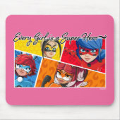 Wonderbaarlijk Elk Meisje Is Een Superheld Muismat (Voorkant)