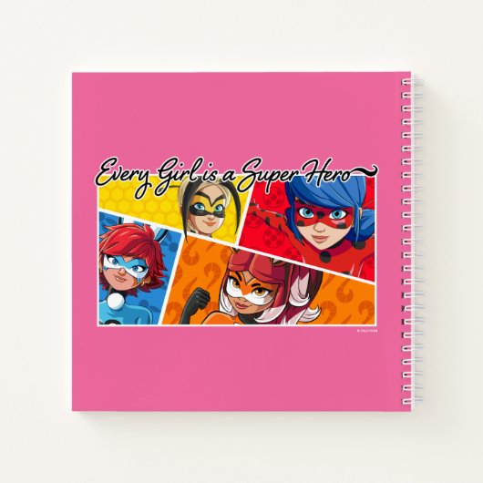 Wonderbaarlijk Elk Meisje Is Een Superheld Notitieboek (Achterkant)