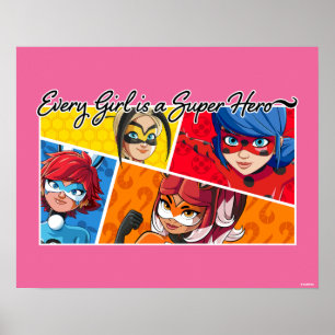 Wonderbaarlijk Elk Meisje Is Een Superheld Poster