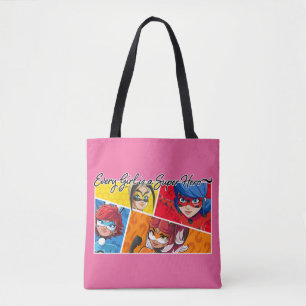 Wonderbaarlijk Elk Meisje Is Een Superheld Tote Bag