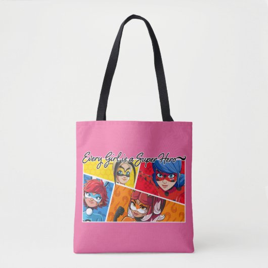 Wonderbaarlijk Elk Meisje Is Een Superheld Tote Bag (Voorkant)
