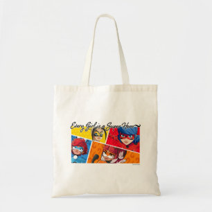 Wonderbaarlijk Elk Meisje Is Een Superheld Tote Bag