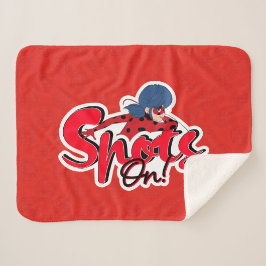 Wonderbaarlijk lieveheersbeestje | Vlekken aan Sherpa Deken (Voorkant (horizontaal))