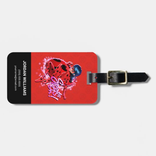 Wonderbaarlijk lieveheersbeestje | Vlekken op afbe Bagagelabel (Voorkant horizontaal)