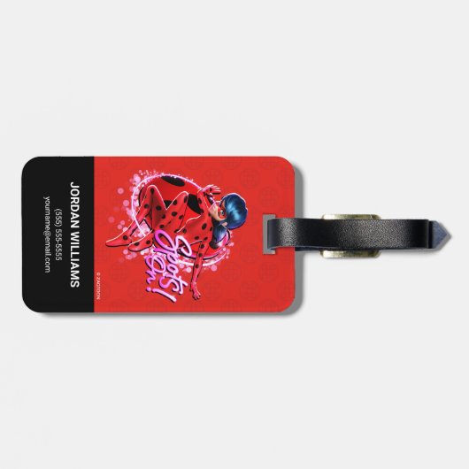 Wonderbaarlijk lieveheersbeestje | Vlekken op afbe Bagagelabel (Achterkant horizontaal)