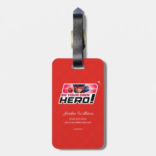 Wonderbaarlijk lieveheersbeestje | Wees je eigen h Bagagelabel (Achterkant verticaal)