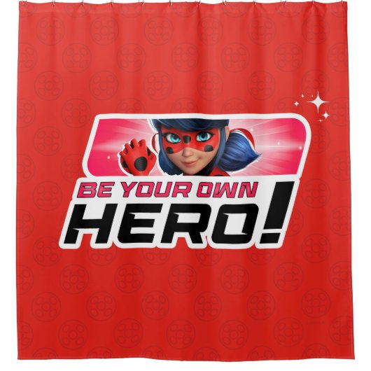 Wonderbaarlijk lieveheersbeestje | Wees je eigen h Douchegordijn (Voorkant)