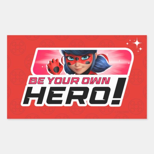 Wonderbaarlijk lieveheersbeestje | Wees je eigen h Rechthoekige Sticker (Voorkant)