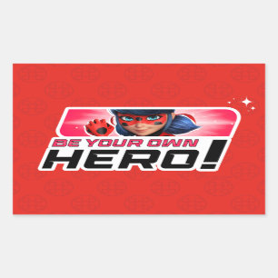 Wonderbaarlijk lieveheersbeestje Wees je eigen h Rechthoekige Sticker