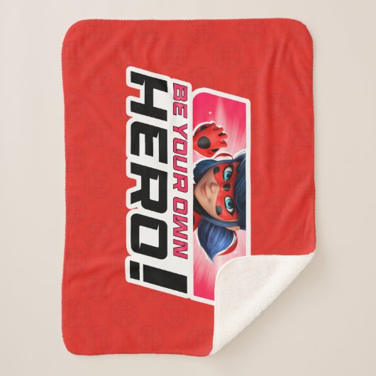 Wonderbaarlijk lieveheersbeestje | Wees je eigen h Sherpa Deken (Voorkant)