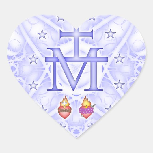 Wonderbaarlijk medaillon hart sticker (Voorkant)