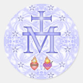 Wonderbaarlijk medaillon ronde sticker (Voorkant)