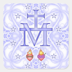 Wonderbaarlijk medaillon vierkante sticker