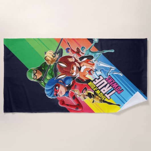 Wonderbaarlijk Show van je ware krachten Strandlaken (Voorkant)