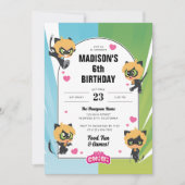 Wonderbaarlijke Cat Noir Chibi verjaardag Kaart (Voorkant)