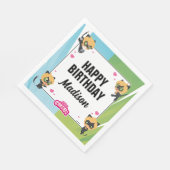 Wonderbaarlijke Cat Noir Chibi verjaardag Servet (Hoek)