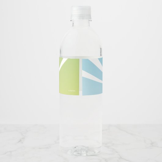 Wonderbaarlijke Cat Noir Chibi verjaardag Waterfles Etiket (Achterkant)