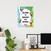 Wonderbaarlijke Cat Noir Chibi Verjaardag Welkom Poster (Thuiskantoor)