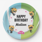 Wonderbaarlijke Cat Noir verjaardag Papieren Bordje (Voorkant)