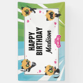 Wonderbaarlijke Cat Noir verjaardag Spandoek (Verticaal)