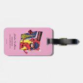 Wonderbaarlijke Comic Ladybug Parijse manier Bagagelabel (Achterkant horizontaal)